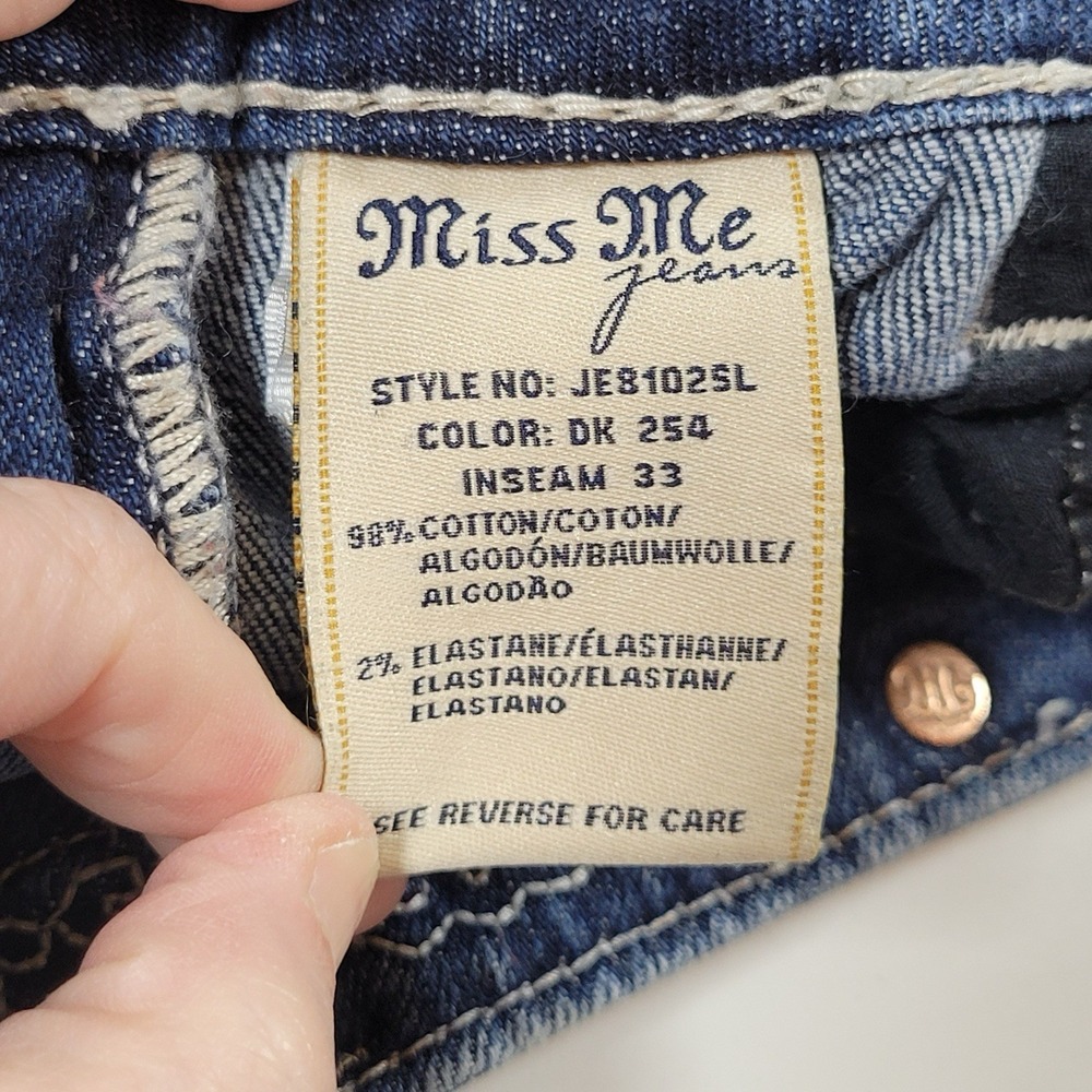 Miss Me Women's Jeans Signature Skinny Size 28x33 Blue - Picture 9 of 10